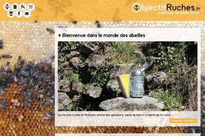 Site d'apiculture en Ardèche